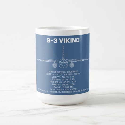S-3 VIKING STATIONS BLUEPRINT MUG (Centre)
