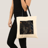 's Avonds licht de stad op de planeet aarde Tote Bag (Voorkant (product))