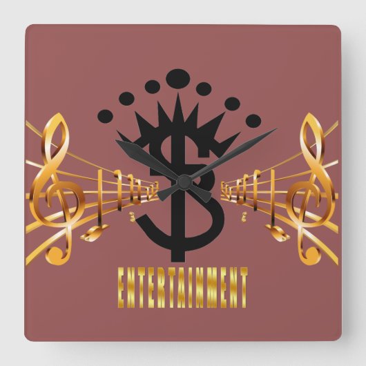 S.B. Oto-rhino. Horloge murale carrée (Recto)