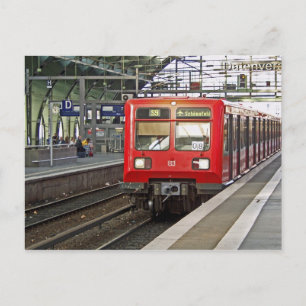 S - bahn Berlin, Duitsland. Metro. Briefkaart
