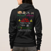 S-bewustzijn donkere achtergrond hoodie (Achterkant)