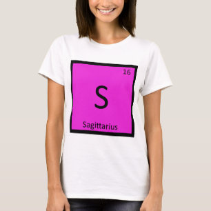 S - Boogschutter Sterrenbeeld Chemie Symbool T-shirt