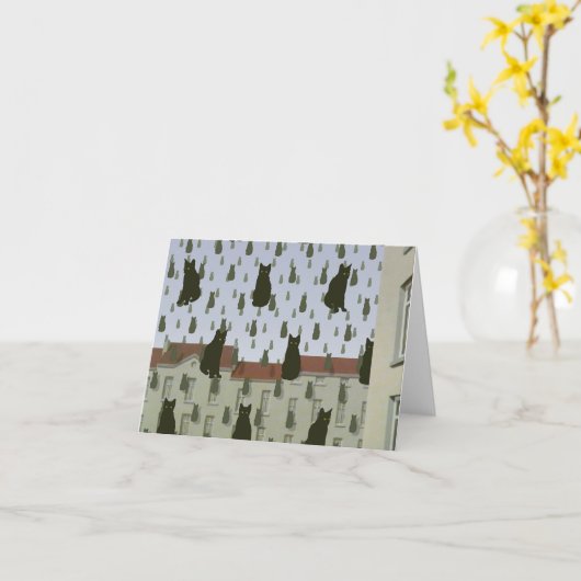 s Carte de note pour chats (Fleur jaune)