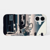 S-chassis (ruggengraat van driftcultuur) iPhone 16 hoesje (Achterkant horizontaal)