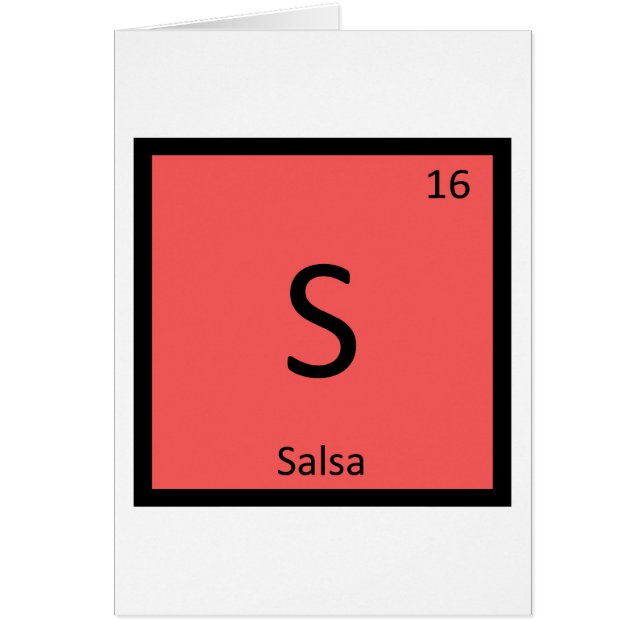 S - Chimie des Condiments Salsa Tableau Périodique (Devant)