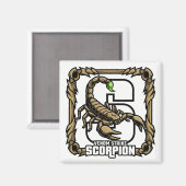 S est pour Scorpion – Aimant d'apprentissage ABC d (Recto/Verso)