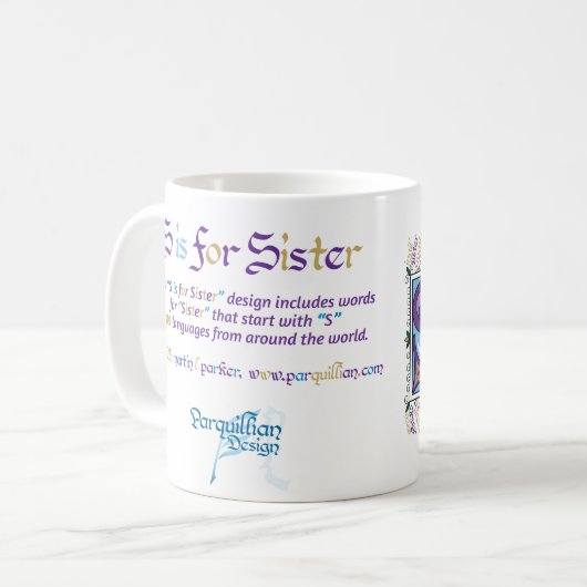 S est pour soeur Mug (Devant gauche)