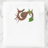 S est pour Sticker Oval Sloth (Sac)