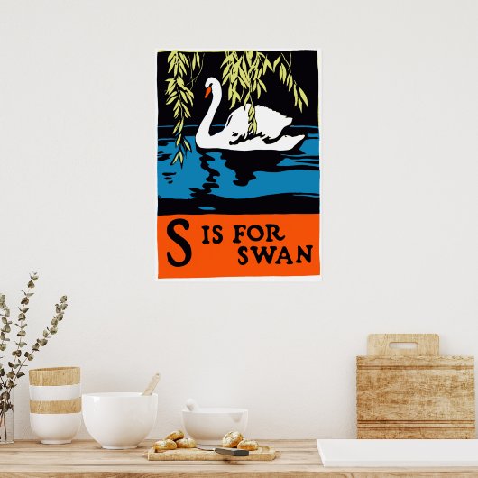 S est pour Swan Poster (Cuisine)