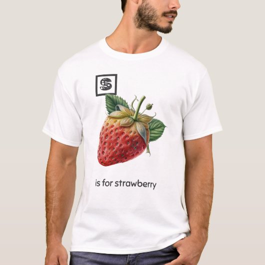 S est pour T-shirt fraise (Devant)