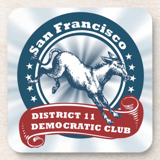 S.F. District 11 Democratische Club Onderzetters (Voorkant)