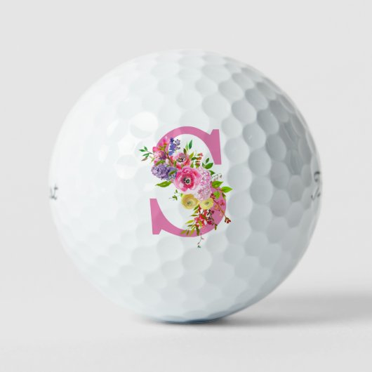 S Floral Golfballen (Voorkant)