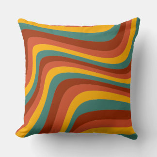 S Groovy Wavy 70s Patroon Kussens