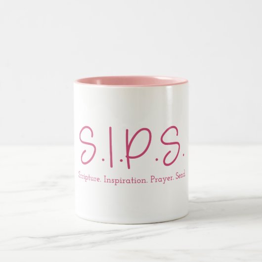 S.I.P.S. Mug Couleur Intérieur - Rose (Centre)