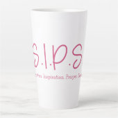 S.I.P.S. Tall Latte Mug - Rose (Devant)