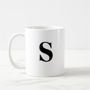 S initial et nom personnalisé Coffee Mug