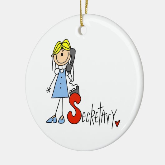 S is bestemd voor de secretaris keramisch ornament (Links)