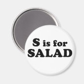 S is voor SALADE (magneet) Magneet (Voorkant / Achterkant)