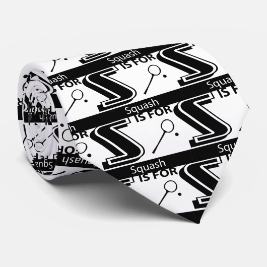 S is voor Squash Stropdas (Opgerold)