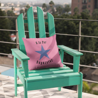 S is voor Superstar-Sierkussen Kussen
