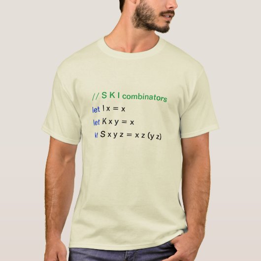 S K I-combinators T-shirt (Voorkant)