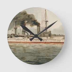 S.M. Grosse Kreuzer 'Furst Bismarck' (H.M. Geweldi Ronde Klok