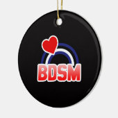 S / M Pride Keramisch Ornament (Links)