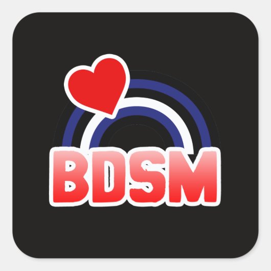 S / M Pride Vierkante Sticker (Voorkant)