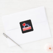 S / M Pride Vierkante Sticker (Envelop)