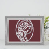 S. Mary Elegant Silver Border lijst, aangepaste fo (Staand voorkant)