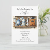 's Middags koffie samen Kaart (Staand voorkant)