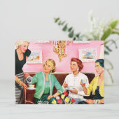 's middags Tea van 1950 Aankondiging (Staand voorkant)