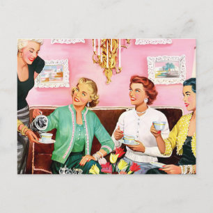 's middags Tea van 1950 Briefkaart