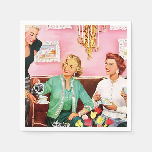 's middags Tea van 1950 Servet (Voorkant)