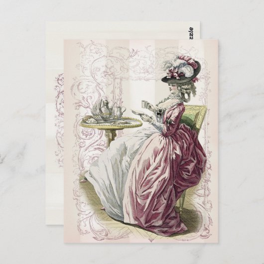 's middags thee! briefkaart (Voorkant / Achterkant)