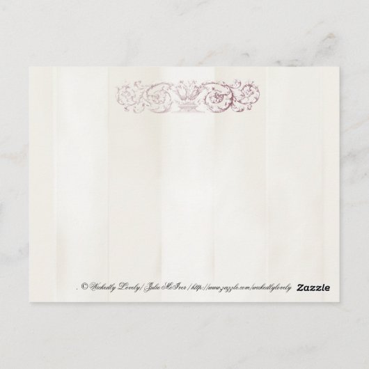 's middags thee! briefkaart (Achterkant)