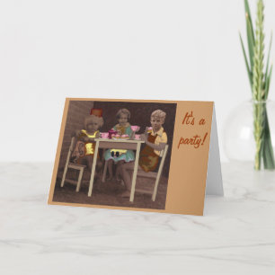 's middags thee, het is een feestje! kaart