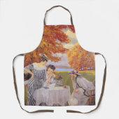 's middags thee in het park schort (Voorkant)