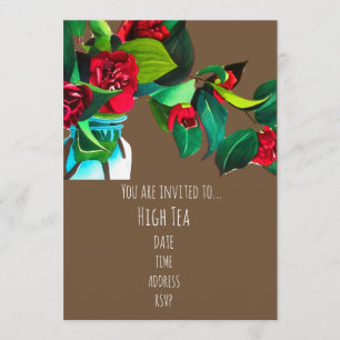 's middags theefeestje voor een meisje met hoge th kaart