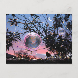 's Midzomerse vuile bubbels. Briefkaart