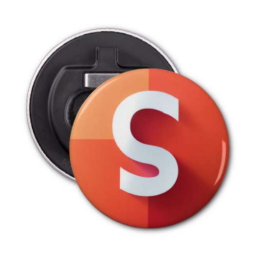 S-monogram Button Flesopener (Voorkant)