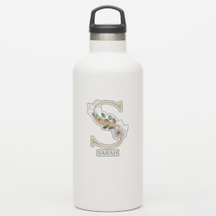 S Monogram Floral Aangepast Sticker