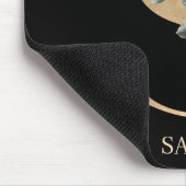 S Monogram Floral Aangepaste Muismat (Hoek)