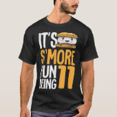 S’more Campfire 11th Birthday Marshmallow Camping T-shirt (Voorkant)