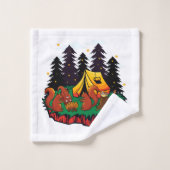 S’more de plaisir avec cet écureuil de camping (Gant de toilette)