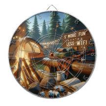 S’more Fun Camping Dartbord – Rustieke Spel Decora