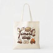 S’more Stuff Tote Bag, Fun Camping Canvas Tote Bag (Devant)