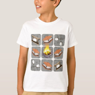 S-mores en kampvuur t-shirt