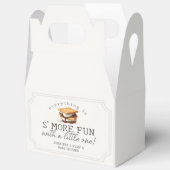 S’mores Fall Bonfire Outdoor Baby Shower Bedankdoosjes (Open)