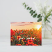 's Morgens bloemen Briefkaart (Staand voorkant)